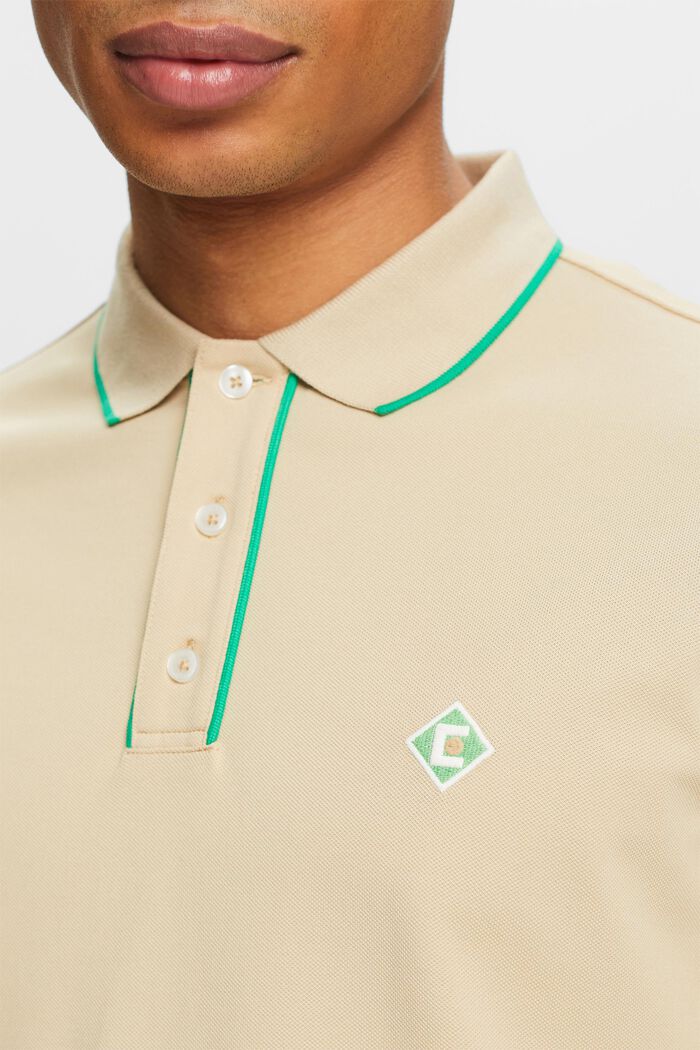 Logo Polo T-Shirt, SAND, detail image number 3