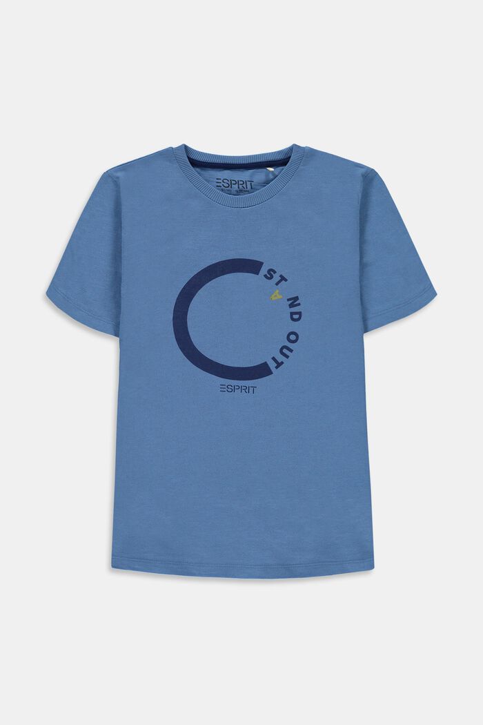 Printed T-shirt, 100% cotton, LIGHT BLUE, detail image number 0