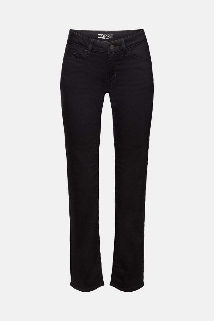Straight leg stretch jeans, BLACK RINSE, detail image number 5