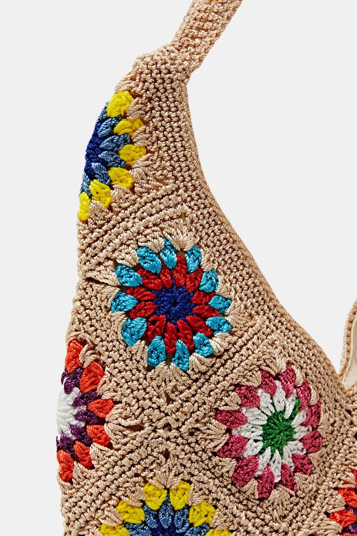 Crochet Tote Bag, SAND, detail image number 1