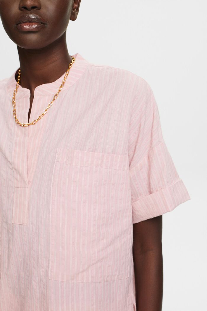 Striped oversized blouse, OLD PINK, detail image number 2