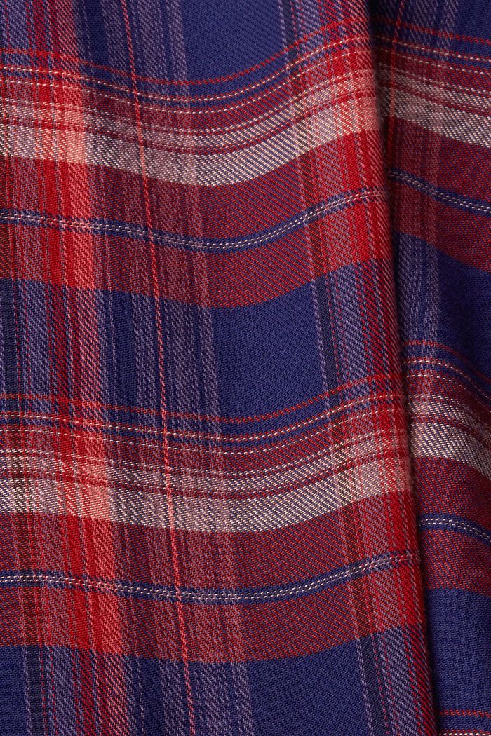 Checked blouse, NAVY, detail image number 1