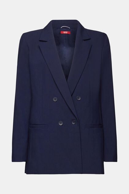 Double-breasted loose fit blazer