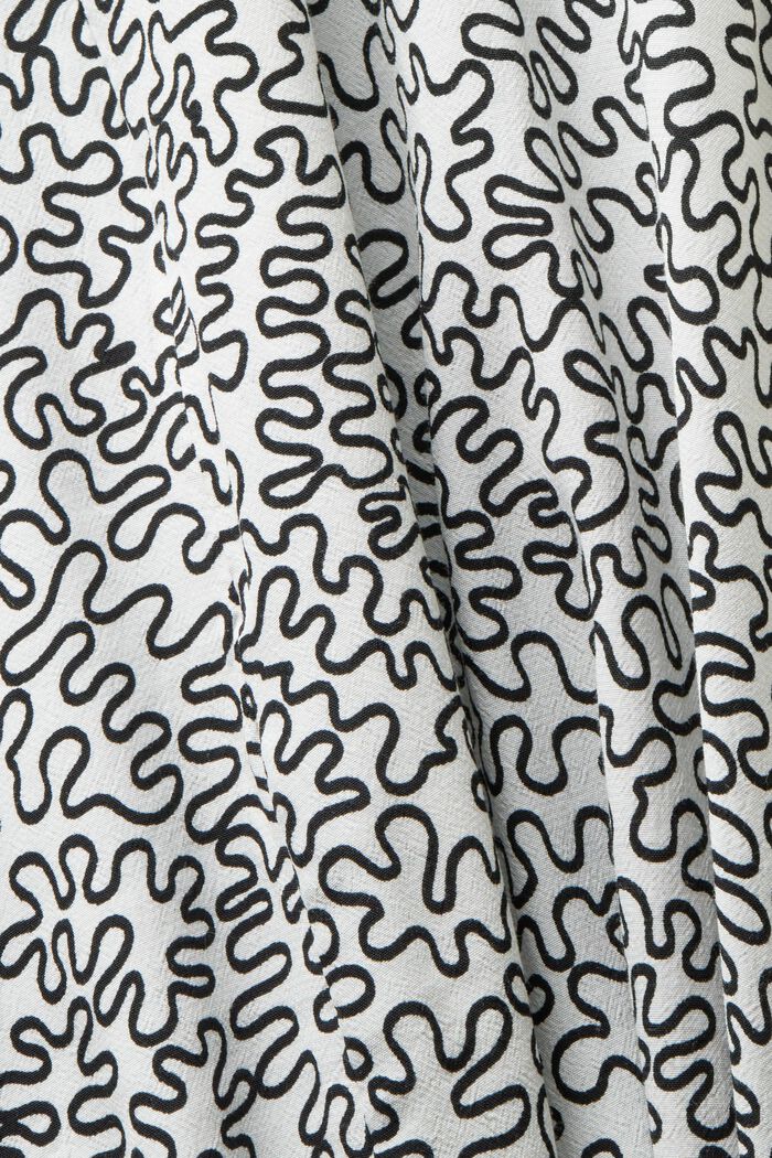 Printed Crêpe Midi Dress, OFF WHITE, detail image number 6