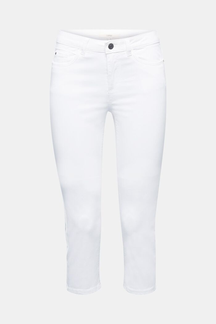 Soft Capri trousers with Lycra® xtra life™, WHITE, detail image number 0