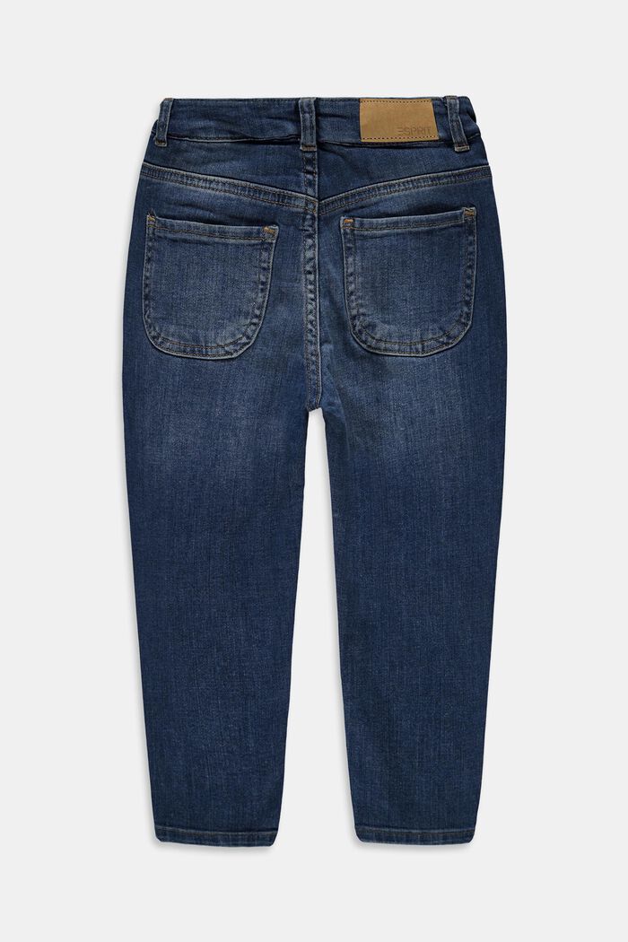 Jeans in a balloon shape with an adjustable waistband, BLUE MEDIUM WASHED, detail image number 1