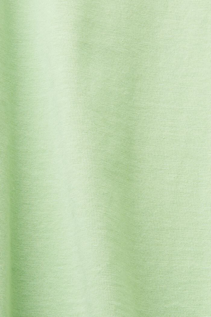 Crewneck T-Shirt, LIGHT GREEN, detail image number 4