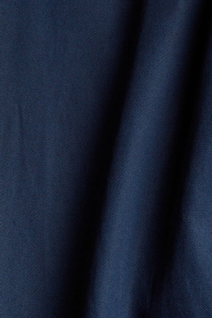 Containing TENCEL™: trousers in a tracksuit bottom style, NAVY, detail image number 4