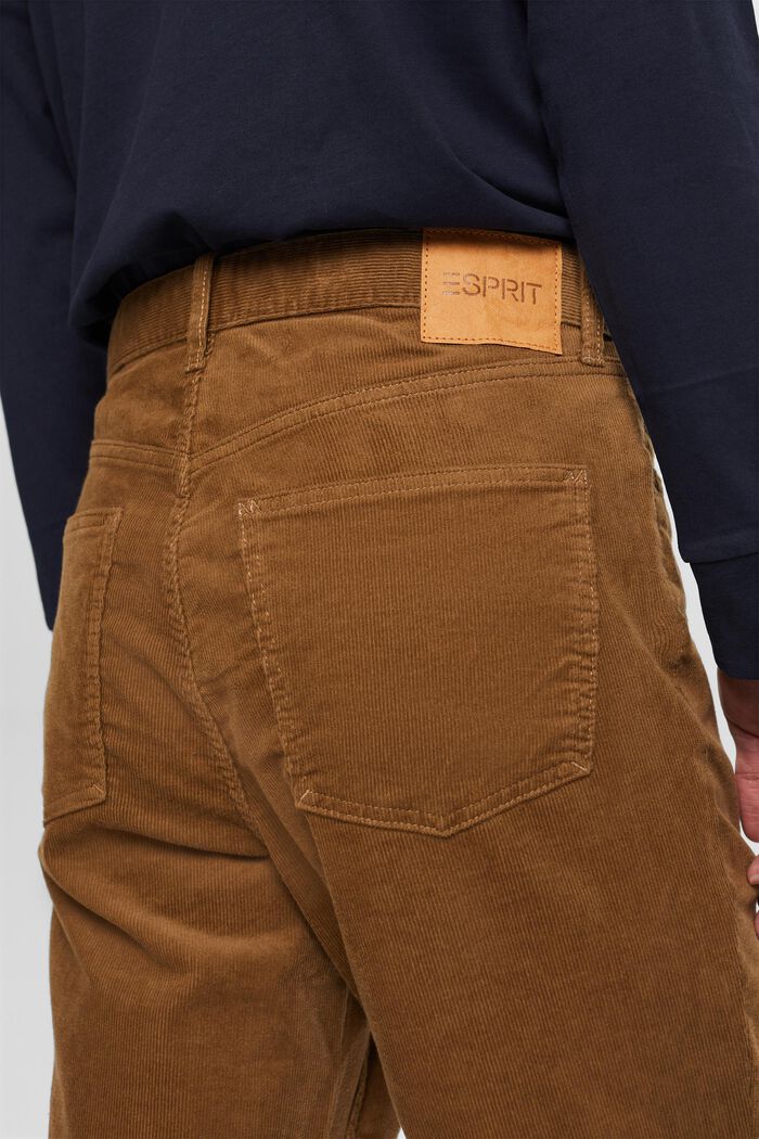 Straight Fit Corduroy Trousers, BARK, detail image number 4