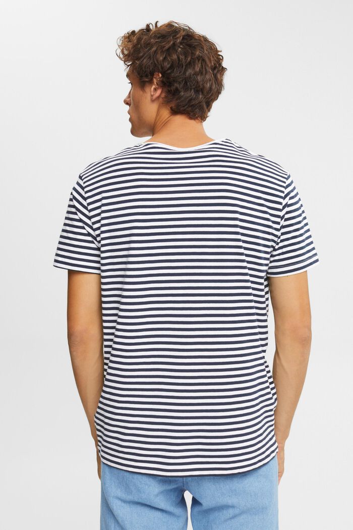 Striped jersey T-shirt, WHITE, detail image number 3