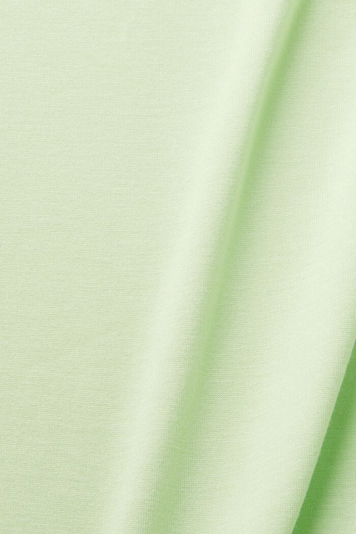 Viscose T-shirt with a wide round neckline, CITRUS GREEN, detail image number 5