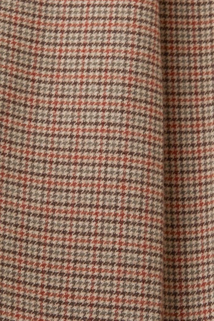 High-Rise Houndstooth Trousers, CARAMEL, detail image number 5