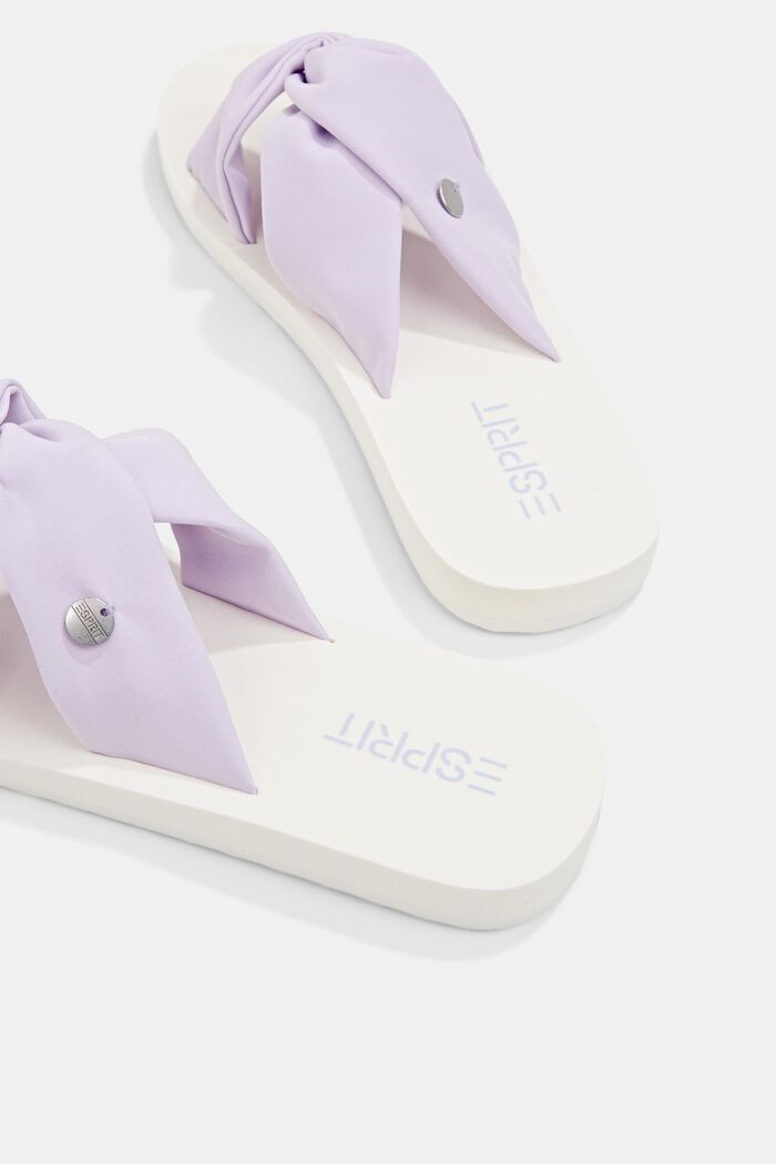 Slip-ons with knotted straps, LILAC, detail image number 2