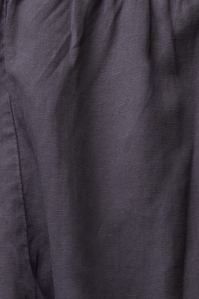 Linen blend: playsuit, ANTHRACITE, detail image number 4