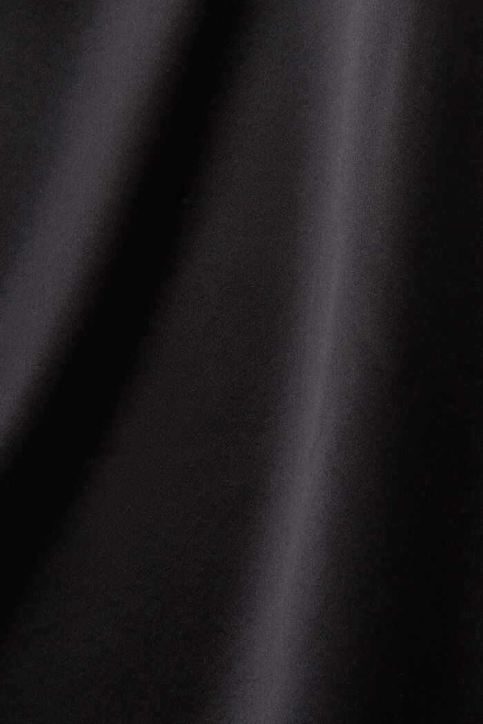 Silk Satin Blouse, BLACK, detail image number 5