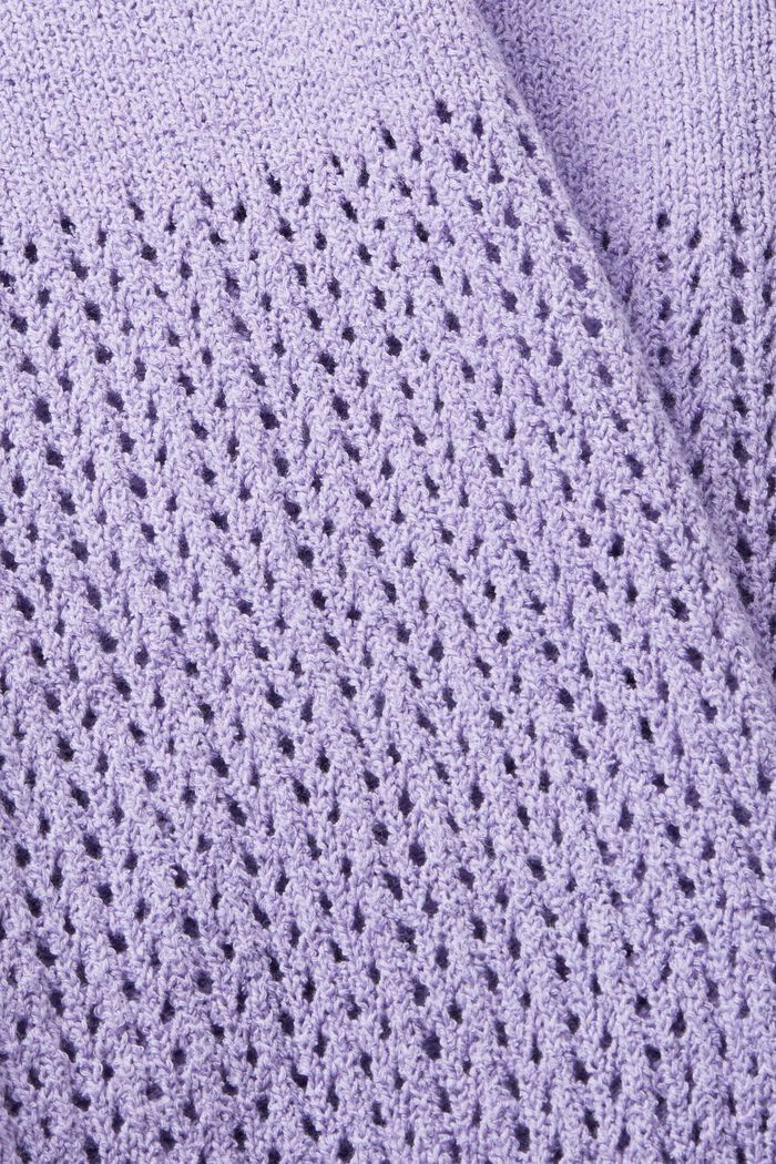 Pointelle cotton jumper, LAVENDER, detail image number 5