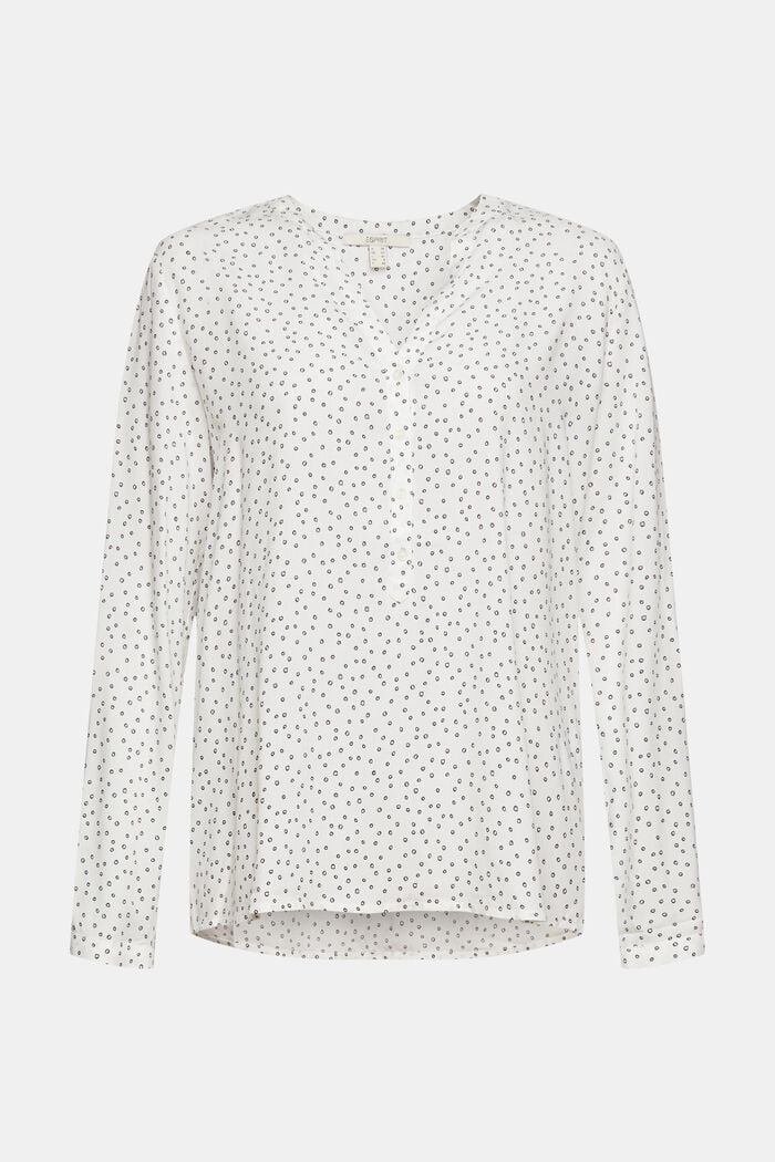 Henley blouse made of LENZING™ ECOVERO™, NEW OFF WHITE, overview