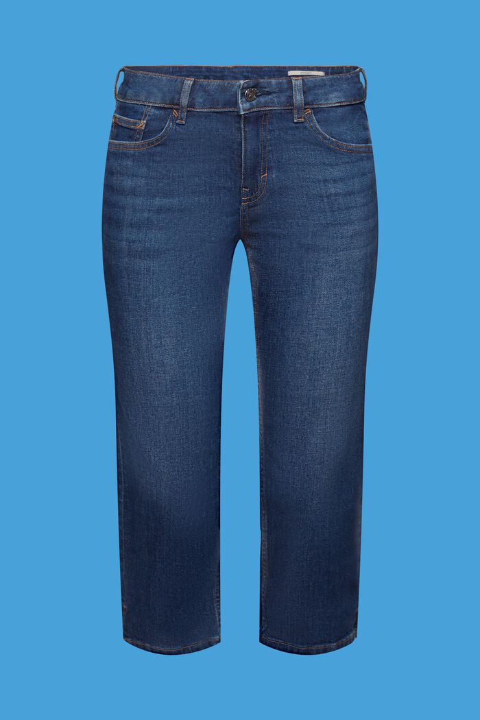 Mid-rise Capri Jeans, BLUE DARK WASHED, detail image number 6
