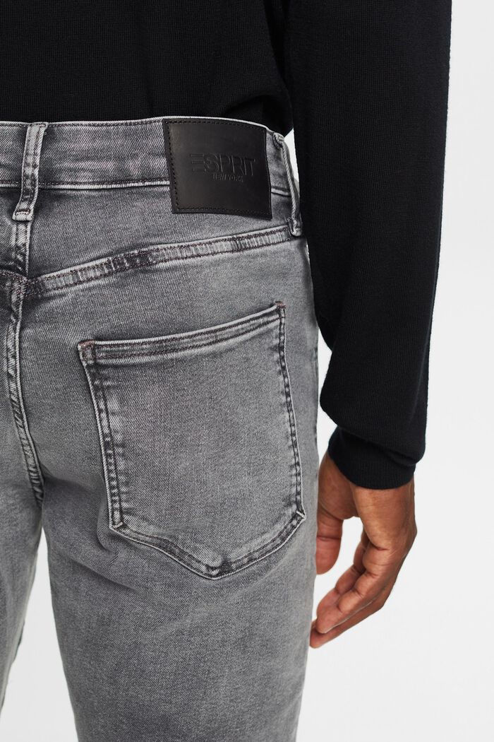 Mid-Rise Skinny Jeans, GREY LIGHT WASHED, detail image number 4