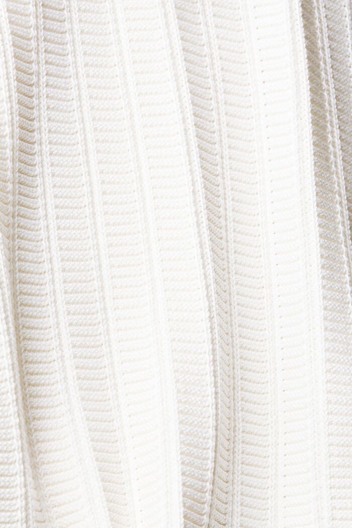 Textured knit jumper, OFF WHITE, detail image number 5