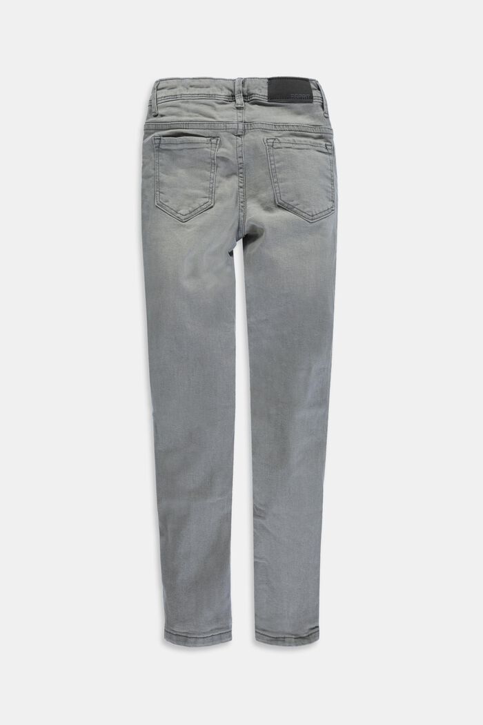 Jeans with an adjustable waistband, GREY MEDIUM WASHED, detail image number 1