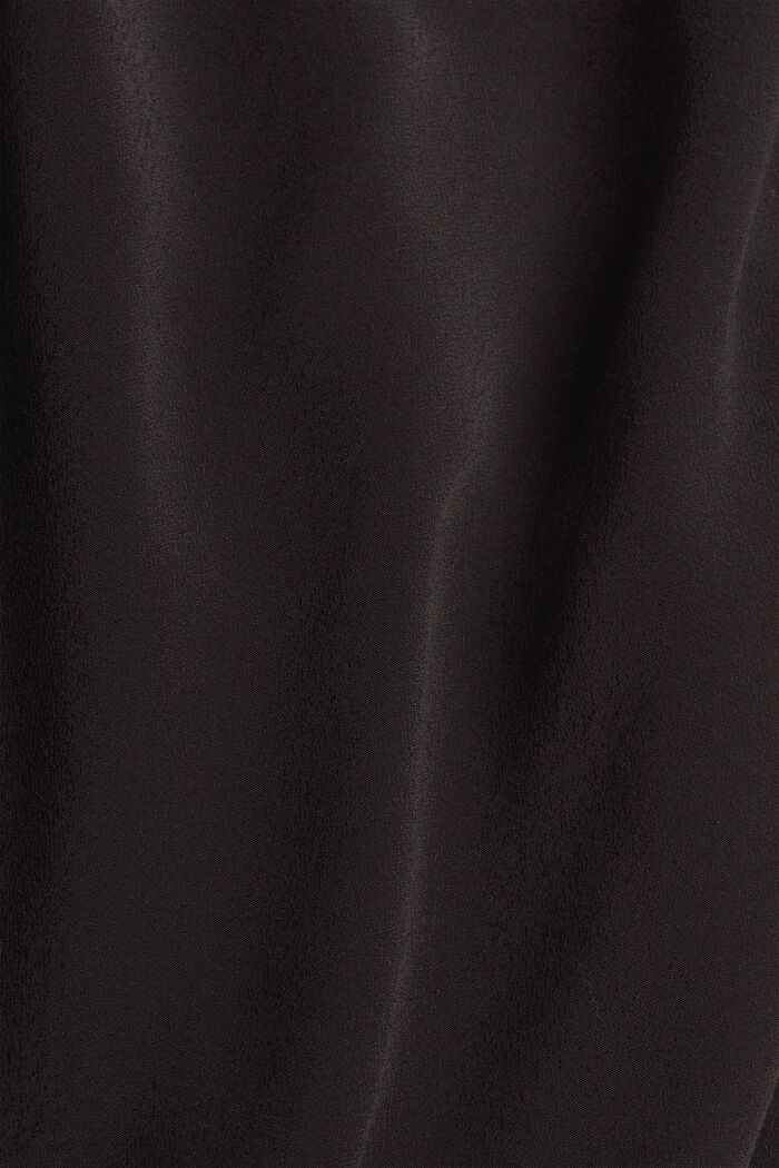 Crêpe midi dress containing LENZING™ ECOVERO™, BLACK, detail image number 4