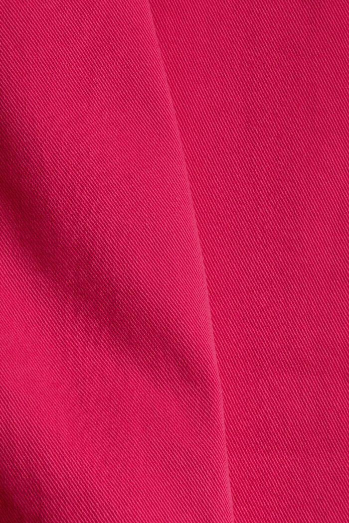 Stretch trousers with zip detail, PINK FUCHSIA, detail image number 1