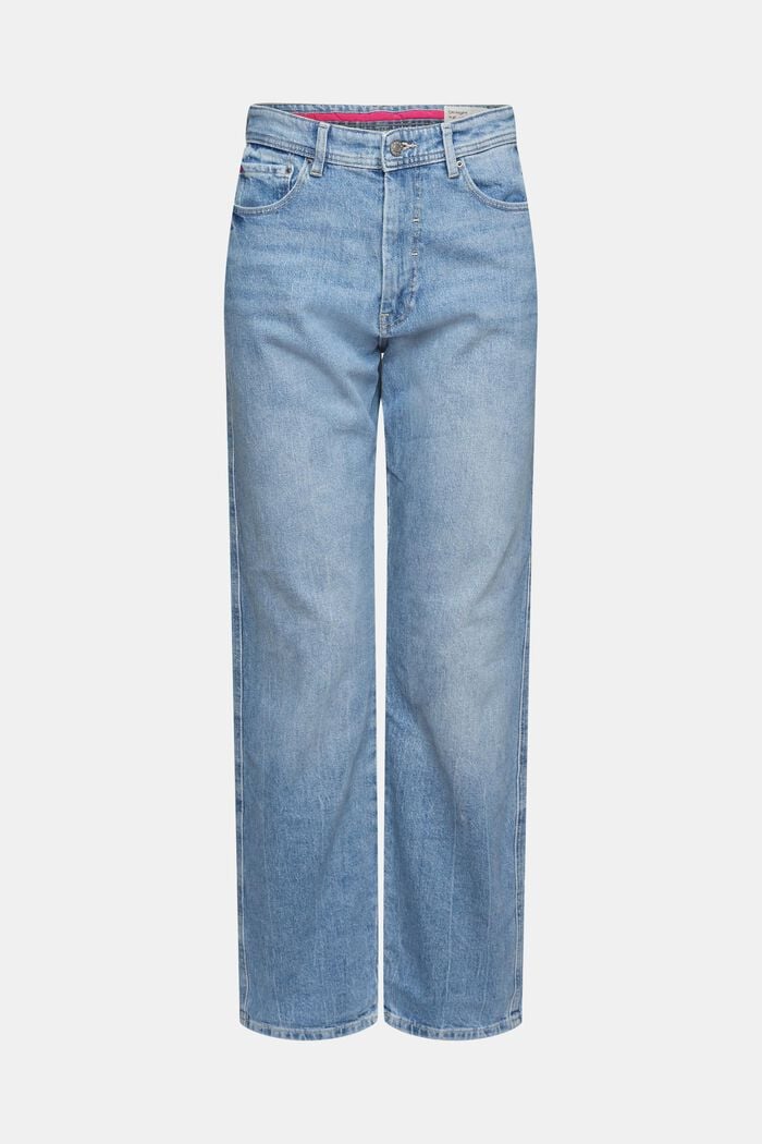 Straight-leg jeans, BLUE LIGHT WASHED, detail image number 7