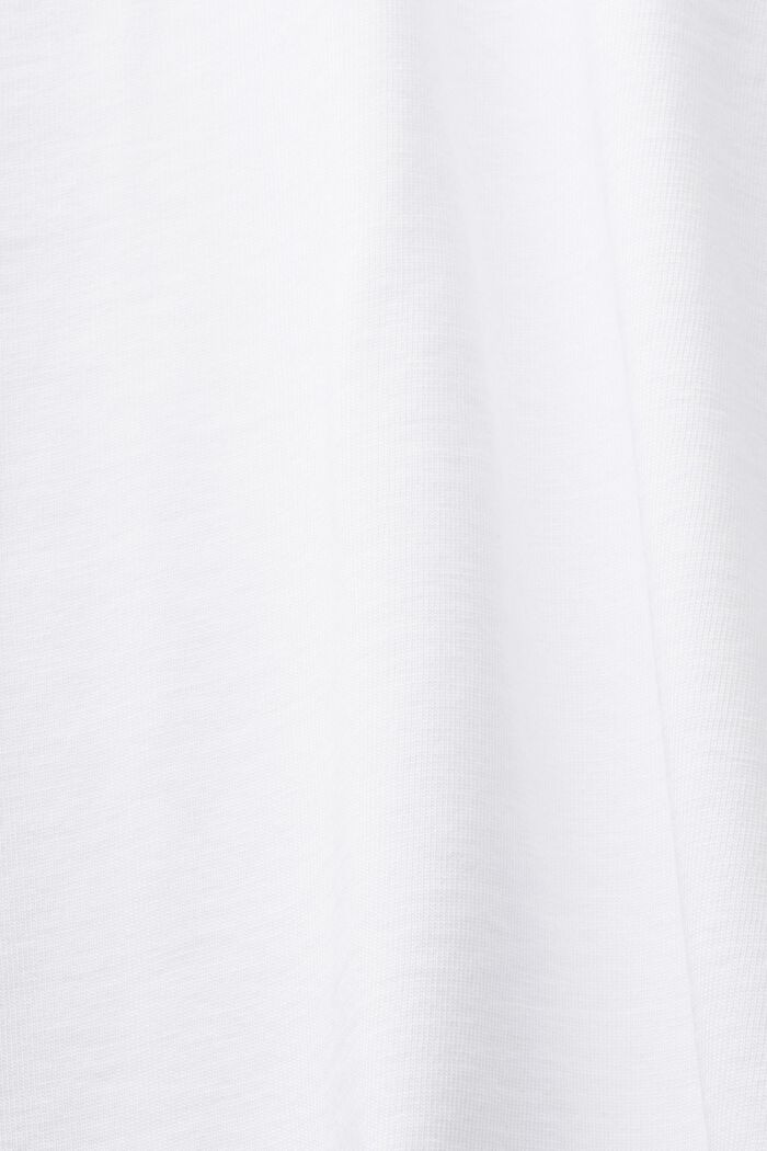 Logo Cotton Jersey T-Shirt, WHITE, detail image number 4