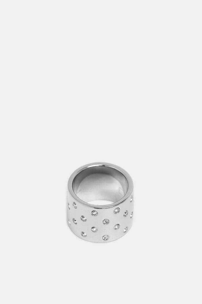 Statement ring with zirconia, SILVER, detail image number 0