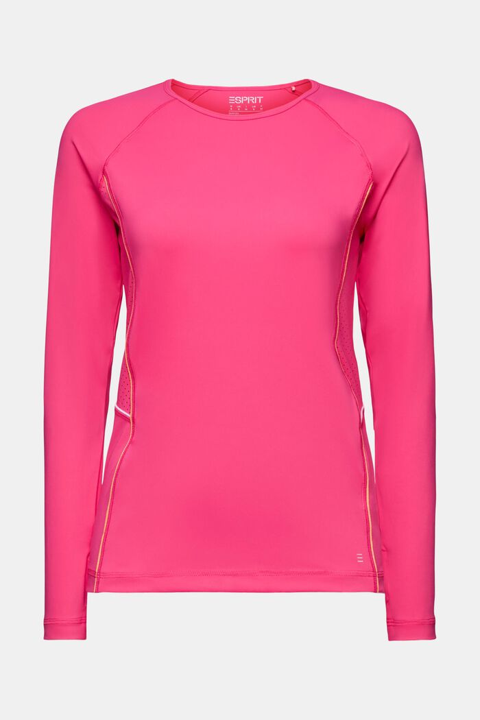 Active Long-Sleeve T-Shirt, PINK FUCHSIA, detail image number 6