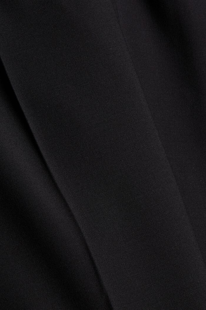 Responsible wool: Bottoms with an elasticated waistband, BLACK, detail image number 4