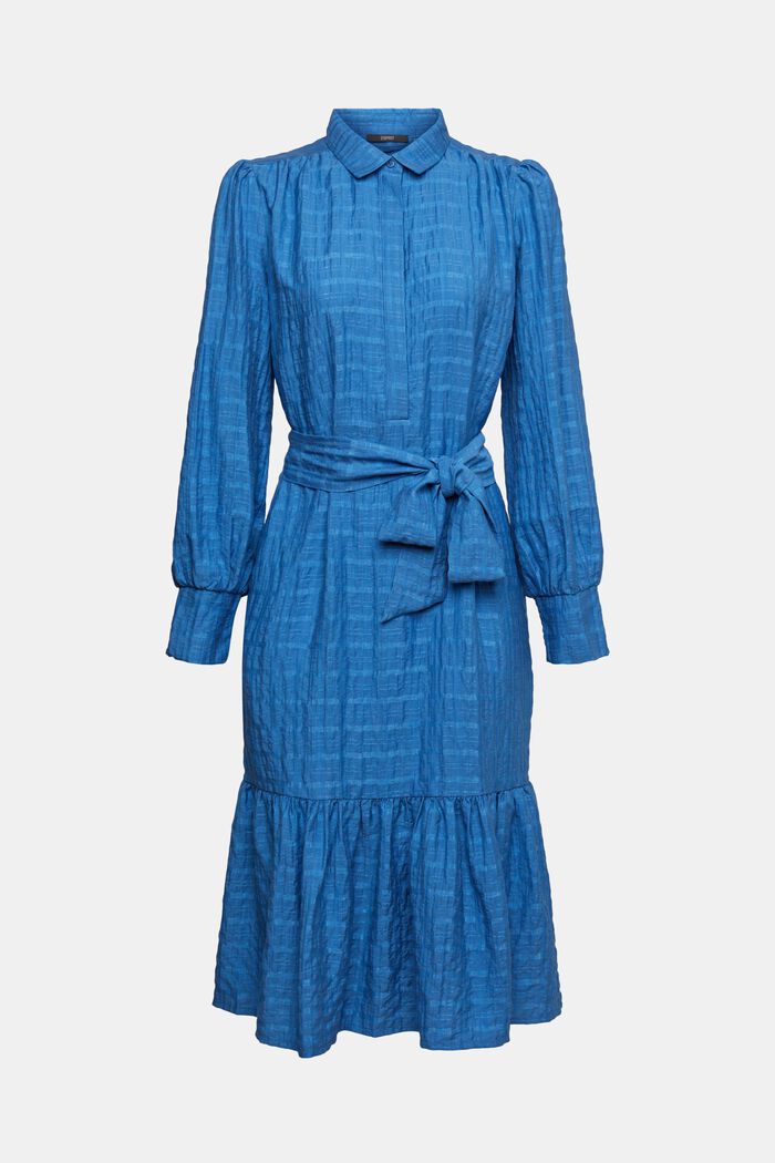Checked midi dress, BLUE, detail image number 2