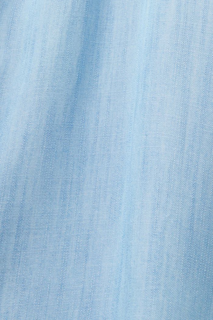 Made of TENCEL™: Denim-look midi skirt, BLUE LIGHT WASHED, detail image number 6