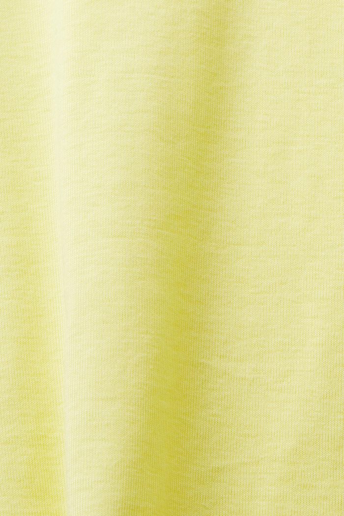 Cotton Jersey Longsleeve Top, PASTEL YELLOW, detail image number 5