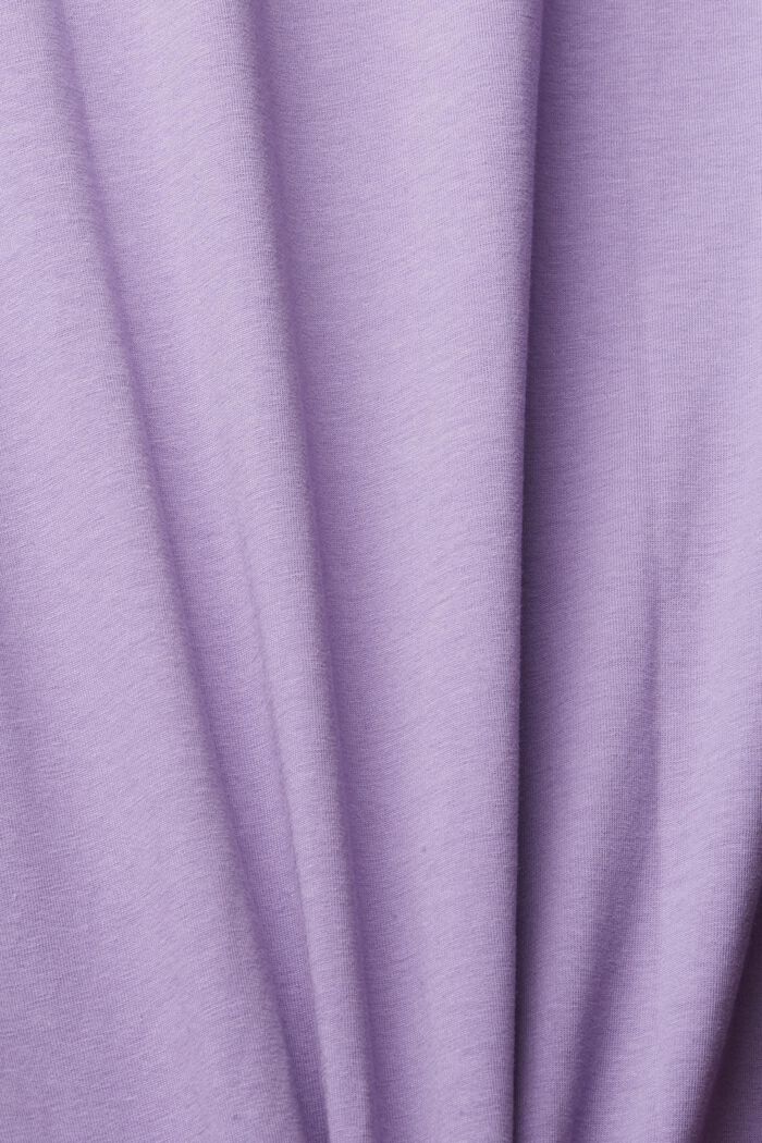 Jersey T-shirt with embroidery, LILAC, detail image number 5