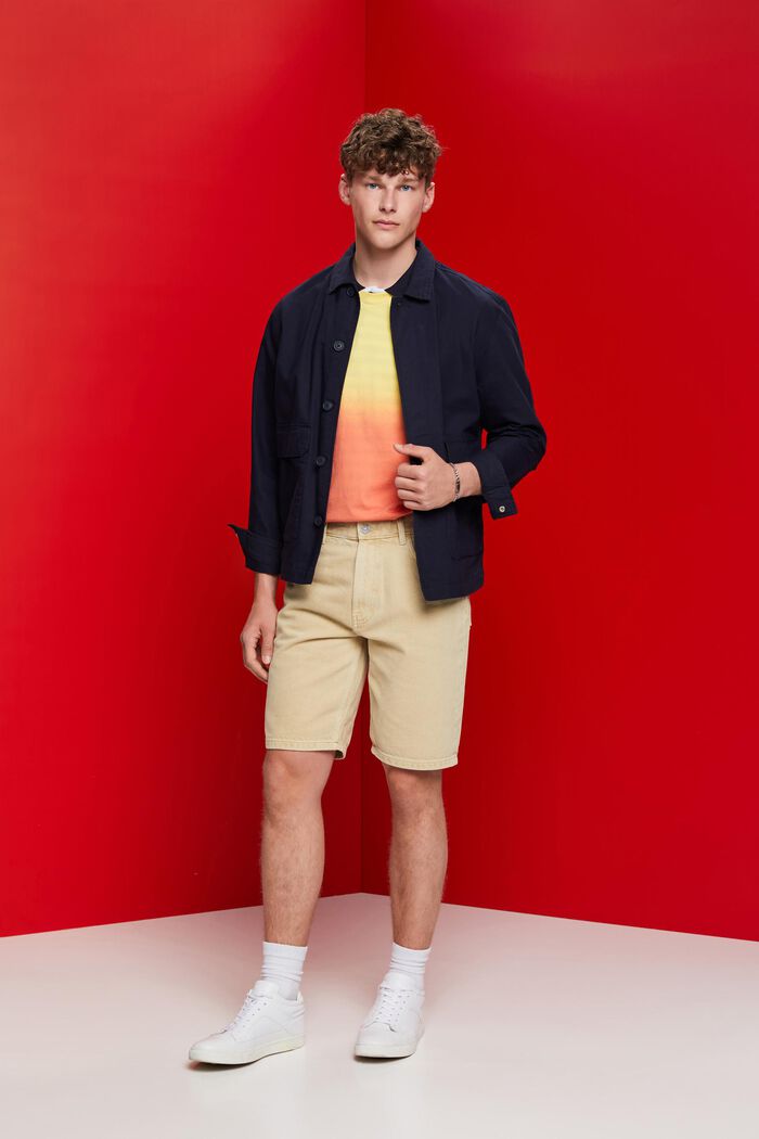 Coloured denim shorts, SAND, detail image number 1