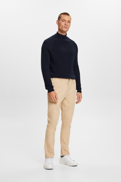 Chino trousers, stretch cotton