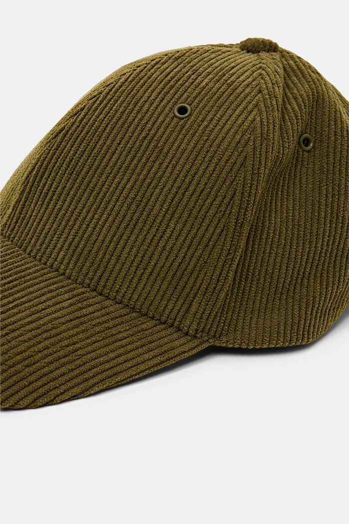 Corduroy baseball cap, OLIVE, detail image number 1