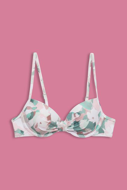 Recycled: padded and wired bikini top