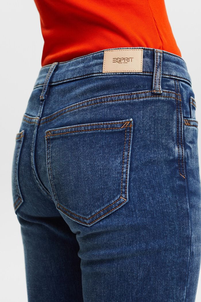Slim fit stretch jeans, BLUE DARK WASHED, detail image number 3