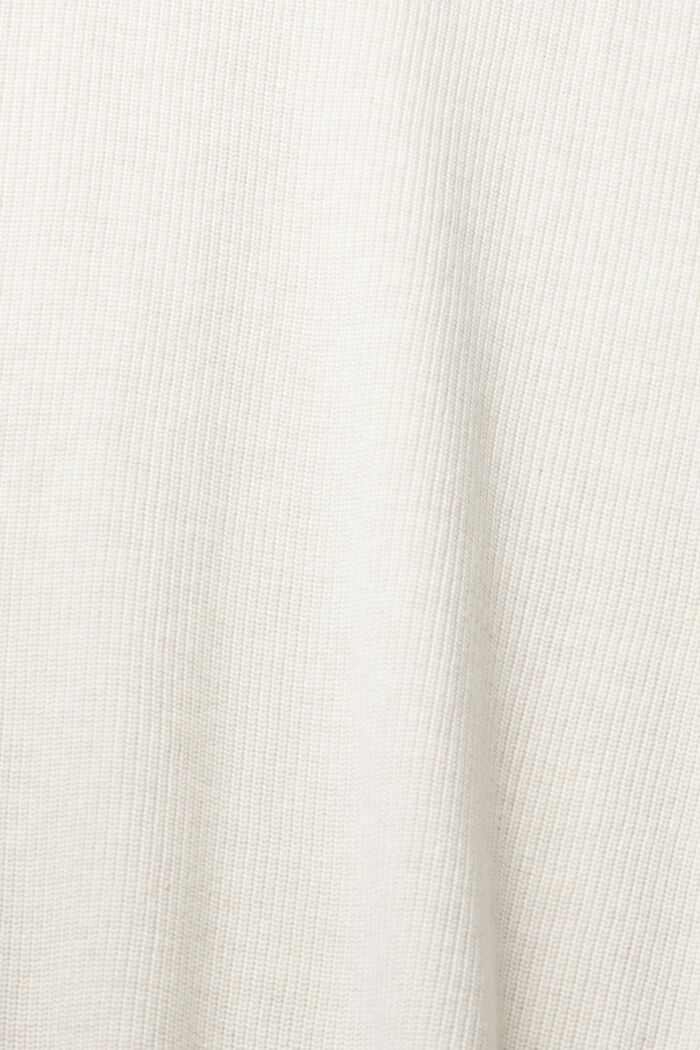 Crewneck jumper, 100% cotton, OFF WHITE, detail image number 1