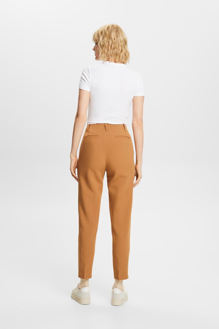 High waisted chino with darts, CARAMEL, detail image number 3