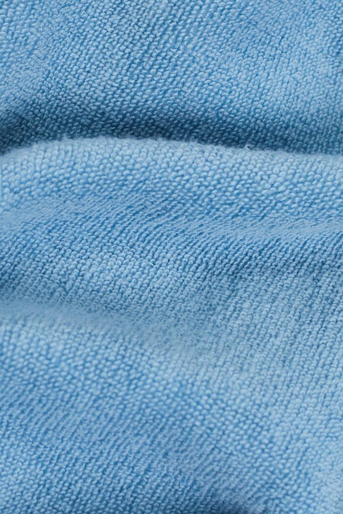 Terry cloth bathrobe with striped lining, SKY BLUE, detail image number 4