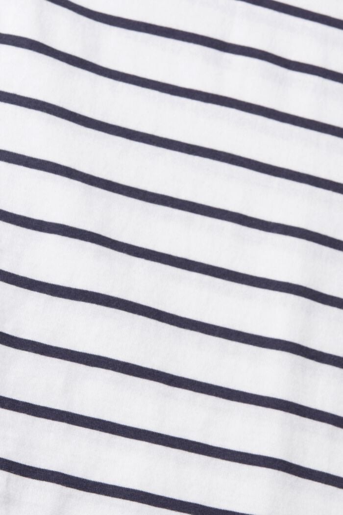Containing TENCEL™: striped T-shirt,  NEW WHITE, detail image number 4