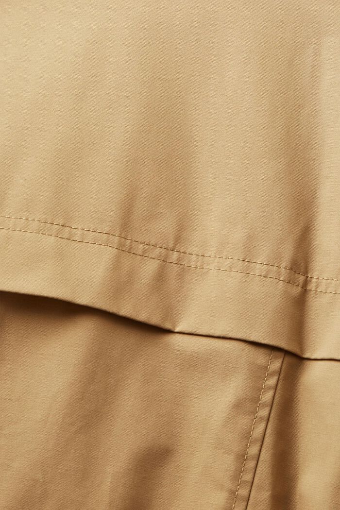 Double-breasted trench coat, KHAKI BEIGE, detail image number 4