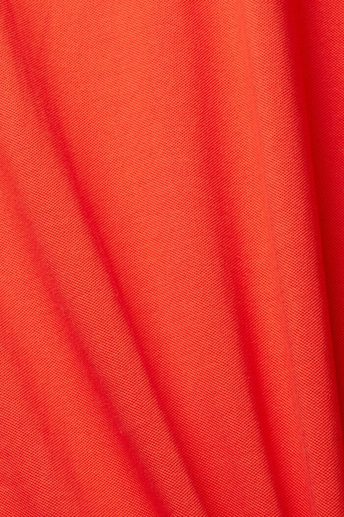 Cotton piqué polo shirt, RED, detail image number 1