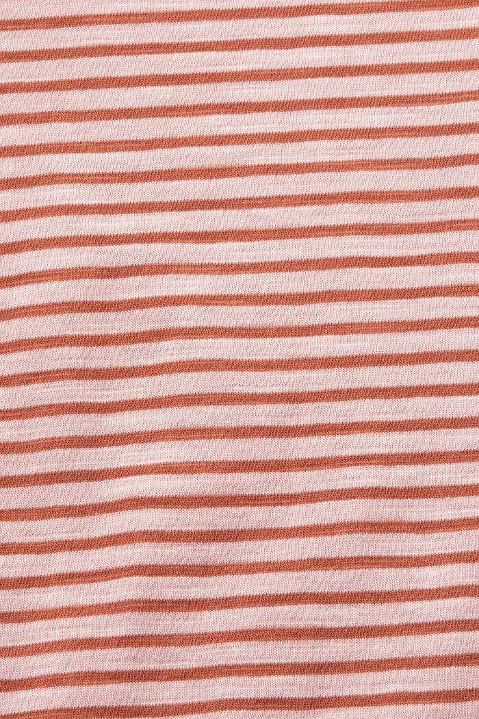 Striped Long-Sleeve Top, OLD PINK, detail image number 5