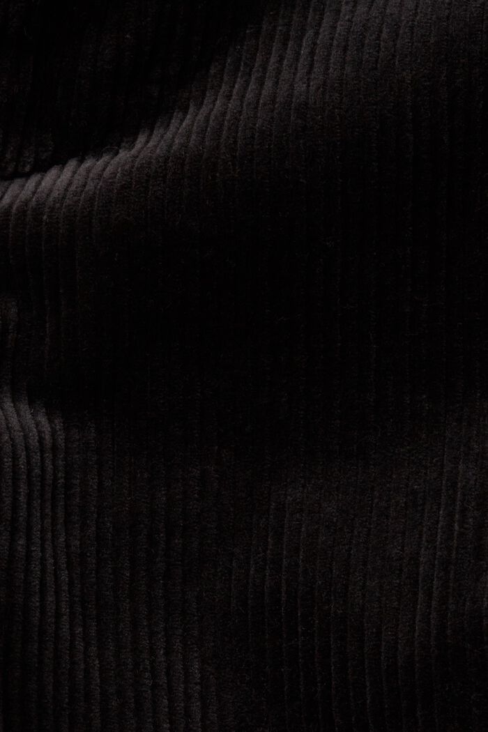 Wide Leg Corduroy Trousers, BLACK, detail image number 6