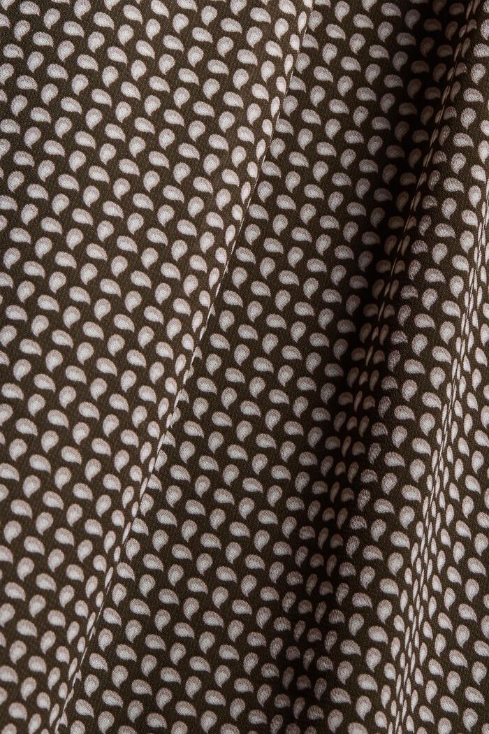 Chiffon dress with pussycat bow, BROWN, detail image number 4